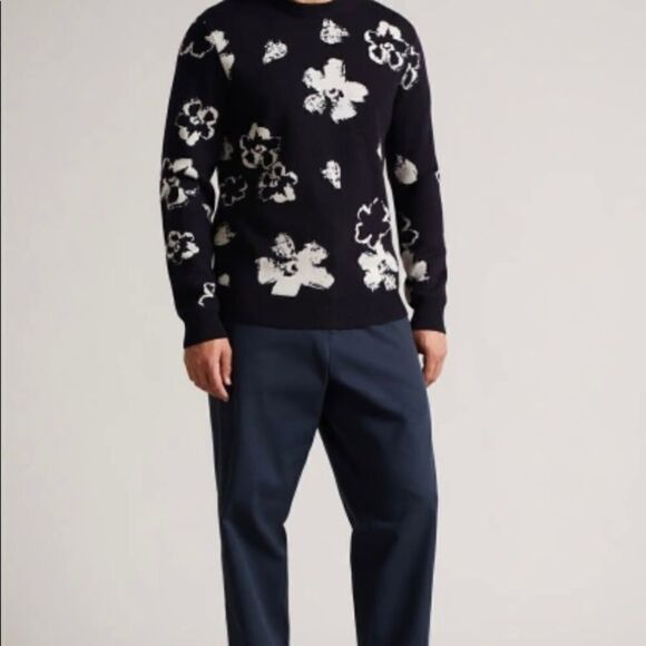 Ted Baker turtleneck, black and blue - Picture 3 of 13